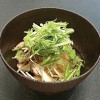 水菜と茸のみぞれ豆腐